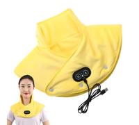 Heated Shoulder Massage Wrap - Flexible Thermal Vibration Strap, Multi-Fixed Warming Pads Device | Relaxing Heat Compression with Adjustable Fit