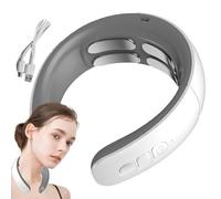 Heated Shoulder Massager - Wireless Neck Pad, Multi-Mode Pulse Unit | Compact Electric Tension Soother, Rechargeable Comfort Massager for Gym Recovery, Work Breaks, Bedtime Routine, Relaxation