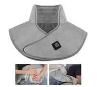 Heated Shoulder Pad - Crystal Velvet 43 x 40 cm | Relaxing Neck Massager | Wireless Thermal Scarf for Neck and Back