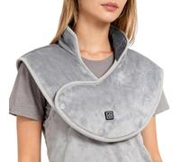 Heated Shoulder Wrap - Thermal Hot Compress Shawl, Electric Neck Warmer, Soft Fabric Heating Wrap with Three Gear Temperature, Comfort Accessories with Adjustable Fit, Heating Aid for Home Travel Spa