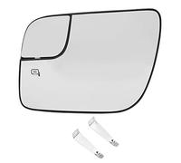 Heated Side View Mirror Glass Replacement Clear Vision Driver Passenger Side for Explorer 2011 2017 ABS Material 1 1 Mold Casting (Left)
