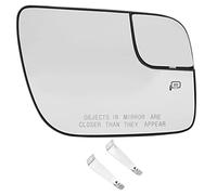 Heated Side View Mirror Glass Replacement Clear Vision Driver Passenger Side for Explorer 2011 2017 ABS Material 1 1 Mold Casting (Right)