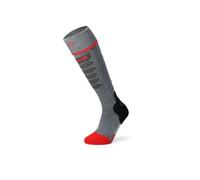 Heated ski socks LENZ heat sock 5.1 toe cap slim fit (grey/red) - Mixed