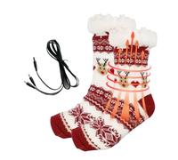 Heated Slipper Socks, Warm Feet Costume, USB Heating Foot Warmer, For Men, Adults, Home, Office, Flat, Cold Morning, Evening, Relaxation, Bedroom, Living Room, Holiday, Yoga