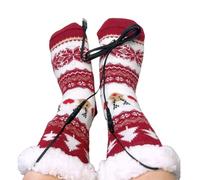 Heated Slipper Socks, Winter Footwear with USB Heating, Heating Element Material with Soft Lining, Foot Warmer Socks with Comfortable, Home Accessory for Cold Mornings