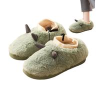 Heated Slippers for Women Plush Fuzzy Slippers Feet Warmers Soft Warming