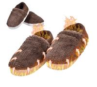 Heated Slippers - Plush Slippers Heated Winter Slippers Portable Heater for Home Office School Picnic Indoor Reading TV Travel Cabin Camping for Indoor Office School Picnic