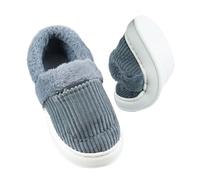 Heated Slippers - Plush Winter House Shoes, Electric Thermal Foot Warmers | Four Level Adjustable Temperature Control System Long Lasting 5000mAh Battery Powered Heating Insert Design for Indoor