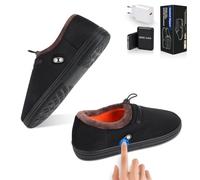 Heated Slippers, Rtdep Foot Warmers for Women Men, Heated House Slippers with Rechargeable Battery 5000mAh, Heat Shoes with 3 Temperature, All-Around Heating Sole, Heated Foot Warmers for Cold Feet