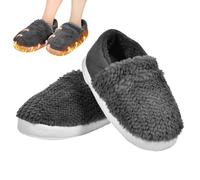 Heated Slippers Women | Winter Electric Heated Plush Slippers - Washable Boots for Men Women Home Camping Cabin Travel Office Indoor Reading Watching TV School Picnic Work Students