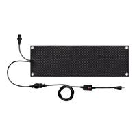 Heated Snow and Ice Melting Mats Walkway, Non Slip Rubber Heated Mat with Power Cord 3 in/H Speed for Entrances Heat Track Snow Melting Mats Outdoor Stairs Snow Removal (1pcs, 10x30in)