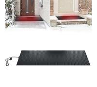 Heated Snow Melting Mats Outdoor, 15 * 60 Inch Rectangular Ice Heated Pad with 5ft Power Cord, Double Sided Anti-Slip, Waterproof Electric Snow and Ice Melting Mat for Winter Stair Steps Doorway Roof