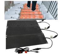 Heated Snow Melting Mats Winter Heated Outdoor Mats Slip Proof Melts 1/2/3/4/5 Pcs up to 3 Inch/h for Snow Removal Stairs Steps Driveway Walkway Ice Heateds Pad,3Pcs,30 * 60cm