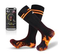 Heated Socks, 2025 Rechargeable Heated Socks, 5000 mAh Extra Large Battery, Long Life Up To 65 °C Large Heating Area (APP-control, 36-42)