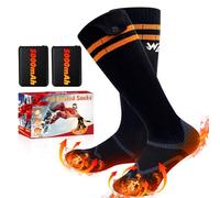 Heated Socks, 2023 Rechargeable Heated Socks, 5000 mAh Extra Large Battery, Long Life Up To 65 °C Large Heating Area, Suitable For Outdoor Skiing, Winter Camping, Hiking