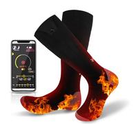 Heated Socks, 2024 Rechargeable Heated Socks, 5000 mAh Extra Large Battery, Long Life Up To 65 °C Large Heating Area, Suitable For Outdoor Skiing, Winter Camping, Hiking (No Logo 36-48)