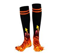 Heated Socks For Men And Women - Electric Warm Socks For Winter Outdoor Work, Skiing, Camping, Hiking, And Cycling, Long Thermal Socks With Integrated Heating (Batteries N