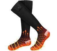 Heated Socks for Women&Men, Rechargeable 6000mAh Battery Powered Electric Heating Socks with 4 Heat Settings Foot Warmers for Outdoor Winter Work Skiing Hunting Camping Hiking Fishing Cycling