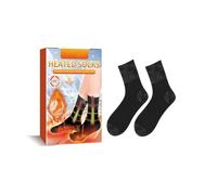 Heated Socks for Women, The Intelligent Circuit Is Built Into The Socks To Ensure That Specific Temperature Is Reached, Breathable Heating Warmer Socks For Outdoor Sports, Hiking, Traveling (Black)