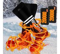 Heated Socks-Heated Socks for Men Women-20000mah Power Bank Heated for Over 12 Hours-Winter Washed Thermal Socks-Foot Warmer for Camping Fishing Hunting Cycling Skiing Skating Hiking Motorcycling