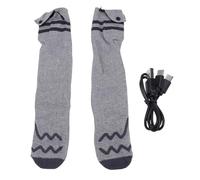 Heated Socks Intelligent Control Rechargeable Battery Foot Warmer Grey