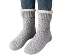 Heated Socks, Knitted Wool Fabric | 21x25cm 260g Rechargeable Electric Foot Warmers, These Warming Accessories Provide Heat While Keeping Feet Warm During A Skiing.