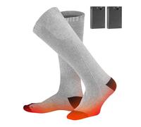 Heated Socks, MUTOUHE Electric Heated Socks for Men Women, Winter Warm Socks for Outdoor Sports - Camping, Hiking, Fishing, Cycling, Walking, Hunting, Motorcycling, Skating and Skiing (Grey)