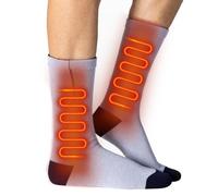 Heated Socks Rechargeable | 3 Heat Levels Winter USB Heated Socks 2200mAh,Anti-Slip Gear Foot Warmer Thermal Protection for Cold Weather Skiing Riding Work Outdoor Cycling Snow Hunting Hiking Camping