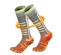 Heated Socks, Rechargeable Heated Socks Large Heating Area for Men Women, 6000mAh Heating Electric Socks with 4 Levels Heat Settings up from 45-75°C, HeatedSocks for Skiing Winter Camping Hiking (1)