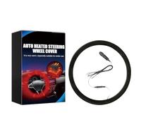 Heated Steering Wheel Cover - 12V Steering Wheel Heater | Anti Slip Hand Warmer Steer Protector Fit For Most Passenger Cars, SUVs, Trucks, Quick Hand Warming Provides Warmth And Comfort
