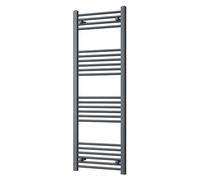 Heated Straight Anthracite Towel Rail - For Luxurious Bathrooms - Efficient Towel Warmer & Storage Rack - Bathroom Radiator Towel Rail with Stylish Towel Holder - Easy Installation - H1400mm x W500mm