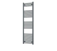 Heated Straight Anthracite Towel Rail - For Luxurious Bathrooms - Efficient Towel Warmer & Storage Rack - Bathroom Radiator Towel Rail with Stylish Towel Holder - Easy Installation - H1800mm x W500mm