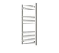 Heated Straight White Towel Rail - For Luxurious Bathrooms - Efficient Towel Warmer & Storage Rack - Bathroom Radiator Towel Rail with Stylish Towel Holder - Easy Installation - H1200mm x W500mm