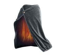 Heated Throw Blanket USB Heating Shawl Warm Knee Blanket Electric Heating Pad Plush Heated for Shoulder Back Knee Control Washable Portable with Battery Pack Battery Operated Portable Outdoor USB