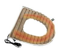 Heated Toilet Seat Cover - Electric Adjustable Toilet Pad, Plush Warmer Cushion, Temperature Control Seat Accessory | Bathroom Comfort, USB Heating Feature, Relaxation Aid for Winter Mornings