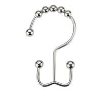 Heated Towel Rack Shower Curtain Hooks, Double Shower Curtain Rings, Hooks for Curtains, Bathroom Rods, Set of 12 (Black) Small Bathroom Trash Can (B, 7. 50)