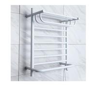 Heated Towel Rack, Stainless Steel Wall Mounted Energy-Saving Electric Hot Thermostatic for Bathroom, Gold Smart Plug-in