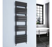 Heated Towel Rail Radiator for Bathroom Flat Panel Ladder Anthracite Designer Central Heating RADS 1600X450mm