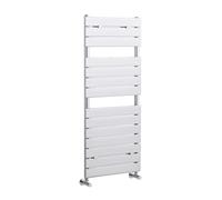 Heated Towel Rail with 14 Flat Panels - 1225 BTU - 1213mm x 500mm - Chrome