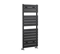 Heated Towel Rail with 14 Flat Panels - 2014 BTU - 1213mm x 500mm - Anthracite