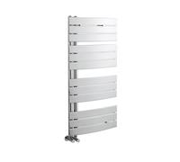 Heated Towel Rail with Curved Panels - 1147 BTU - 1080mm x 550mm - Chrome