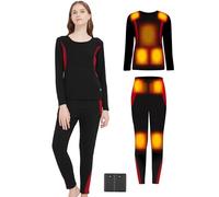 Heated Underwear - Women&Men Elastic Heated Thermal Underwear Pants Set, Upgraded 7.4V Battery Pack&Heating Element