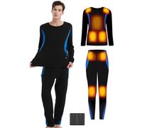Heated Underwear - Women&Men Elastic Heated Thermal Underwear Pants Set, Upgraded 7.4V Battery Pack&Heating Element