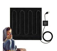 Heated - USB Pad Quick, Warm Portable Soft USB Bedding Foot Pad, Cushion Warmer Carbon Fiber Mat Adjustable | Temperature Home Outdoor Office