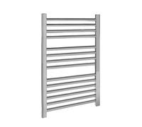 Heated Vertical Towel Rail With Straight Rails - 679 Btu - 700mm X 500mm - Chrome - Balterley