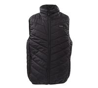 Heated Vest Electric Heating Jacket Dual Control USB Powered 11 Heating Zones Fast Even Warmth Windproof Collar for Winter Outdoor Activities Black Polyester Fiber (3XL)