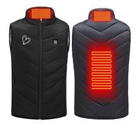 Heated Vest for Boys Girls UK Sale Clearance Softshell Heated Body Warmer Kids USB Charging Electric Heating Gilet 3 Temperature Levels Heated Waistcoat Lightweight Washable Heating Coat for Outdoors