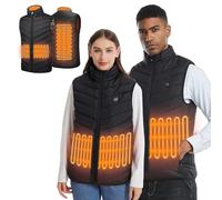 Heated Vest for Men Women, 3 Adjustable Temperature Heating Waistcoat Winter Warmer Heated Jacket for Outdoor Camping Hiking (Batteries not included)