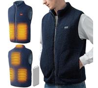 Heated Vest, Gilet for Men Women, Polar Fleece Body Warmer with 10000mAh Power Pack Included, USB Electric Jacket with 3 Heating Level | 6 Heated Zone, Self Warm Waistcoat, Lightweight Winter Clothing