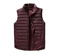 Heated Vest Women 4 Heating Zone Heated Gilet for Men 3 Levels Heated Body Warmer Mens Lightweight Winter Heated Waistcoat Unisex Heated Jacket for Hiking Fishing Hunting Motorcycle